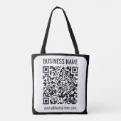 Instant QR-code (voer de URL van uw website in om  Draagtas (Achterkant)
