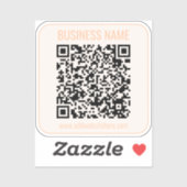 Instant QR-code (voer de URL van uw website in om  Sticker (Vel)