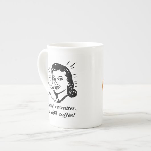 Instant Recruiter Porselein Kop (Voorkant links)