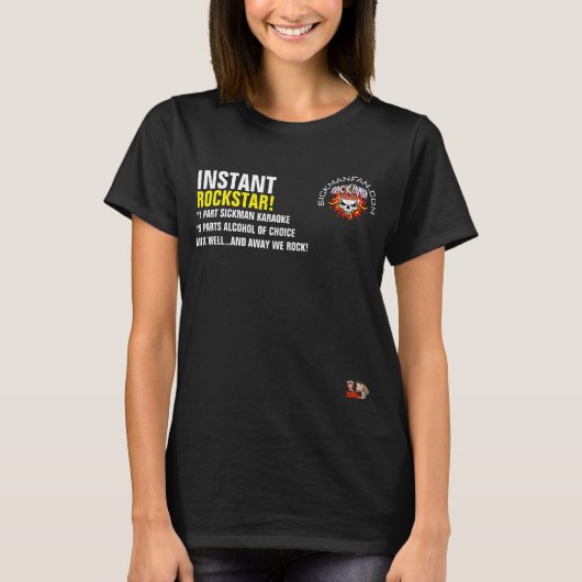 INSTANT ROCKSTAR LAIDIES T-SHIRT (Voorkant)