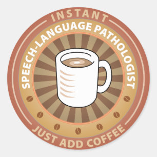 Instant Speech Language Patholoog Ronde Sticker