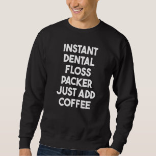 Instant Tandflos Verpakking Gewoon Koffie Toevoege Trui