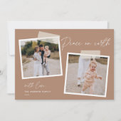 Instantané | Carte de vacances photo Peace on Eart (Devant)