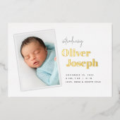 Instantané moderne | Faire-part de naissance de re (Recto)