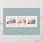 Instantané moderne | Faire-part de naissance de re (Verso)