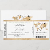 Instapass Huwelijksuitnodiging Hart Vliegtuig Icoo Kaart (Voorkant / Achterkant)