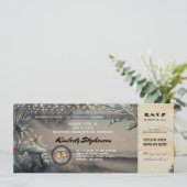 Instapass Strand Lichten Verjaardagsfeest Ticket Kaart (Staand voorkant)