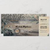 Instapass Strand Lichten Verjaardagsfeest Ticket Kaart (Voorkant / Achterkant)