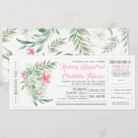instapkaart | Bloemenstrand | Trouwticket
