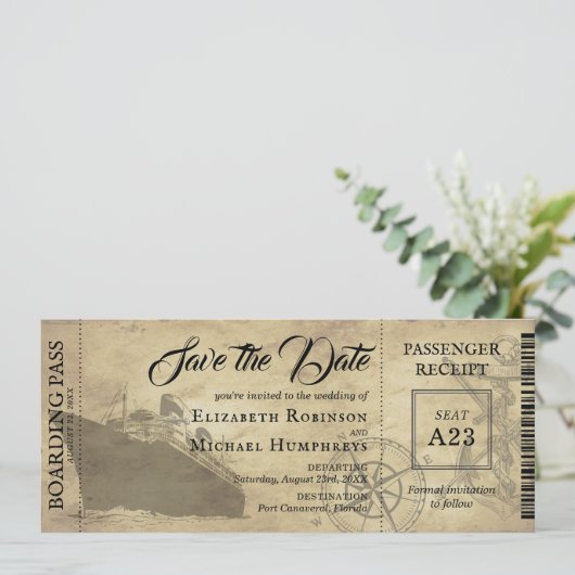 instapkaart | Datum opslaan Save The Date (Staand voorkant)