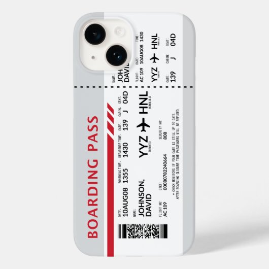 Instapkaart - Grijs Case-Mate iPhone Case (Achterkant)