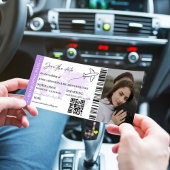 Instapkaart Minimalistische save the date ticket