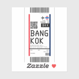 Instapkaart naar Bangkok (BKK) Sticker