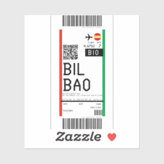 Instapkaart naar Bilbao (BIO) Sticker