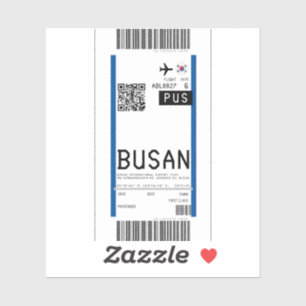 Instapkaart naar Busan (PUS) Sticker