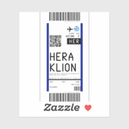 Instapkaart naar Heraklion (HER) Sticker