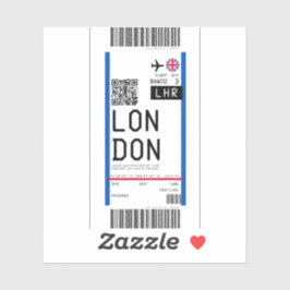 Instapkaart naar Londen (LHR) Sticker