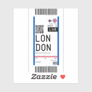 Instapkaart naar Londen (LHR) Sticker
