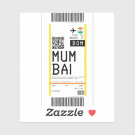 Instapkaart naar Mumbai (BOM) Sticker