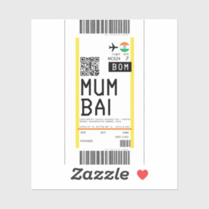 Instapkaart naar Mumbai (BOM) Sticker