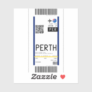 Instapkaart naar Perth (PER) Sticker