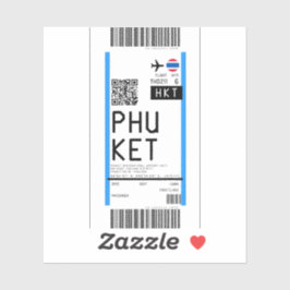 Instapkaart naar Phuket (HKT) Sticker