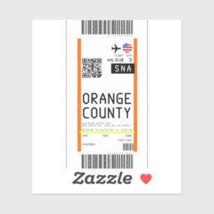 Instapkaart naar Santa Ana (SNA) Sticker