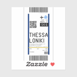 Instapkaart naar Thessaloniki (SKG) Sticker