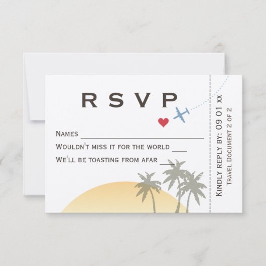 instapkaart RSVP kraftpapier Kaart (Voorkant)