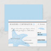 Instapkaart RSVP NAAR ST. THOMAS Kaartje (Voorkant / Achterkant)