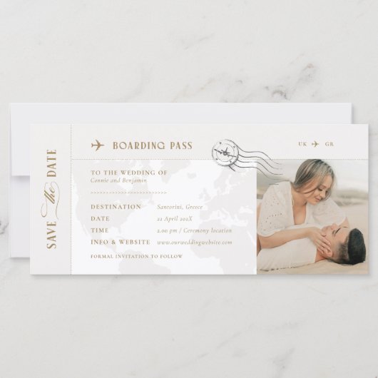 Instapkaart Save the Date Invitation (Voorkant)