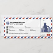 Instapkaart voor reizen per vliegtuig New York Kaart (Voorkant)