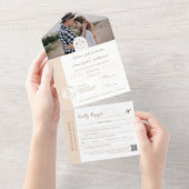 Instappaspoort ticket Bestemming Reizen Thema All In One Uitnodiging (Afscheurbaar)