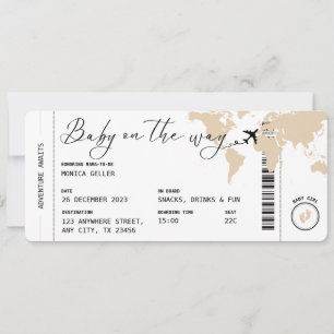 Instappen Pass Travel Gender Neutraal Baby shower Kaart