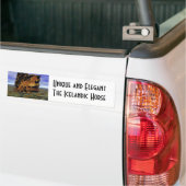 Instellen in steen bumpersticker (Op Truck)
