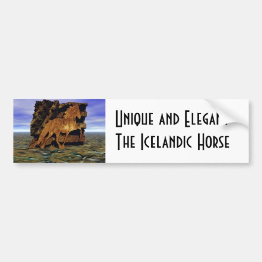 Instellen in steen bumpersticker (Voorkant)