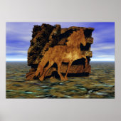 Instellen in steen poster (Voorkant)