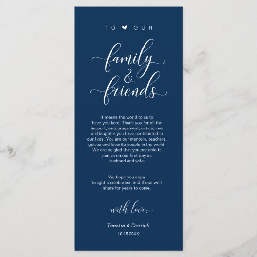 Instelling in de binnenplaats Hartelijk dank, Navy Programma (Voorkant)