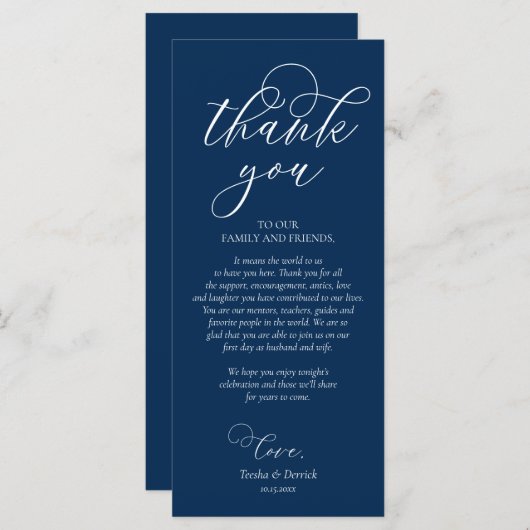 Instelling in de binnenplaats Hartelijk dank, Navy Programma (Voorkant / Achterkant)