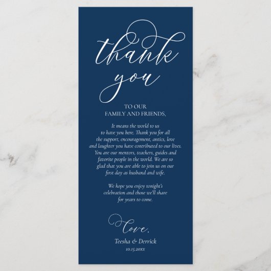 Instelling in de binnenplaats Hartelijk dank, Navy Programma (Voorkant)