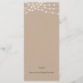 Instelling van de eetplek Dank u wel, Rustic Kraft Programma (Achterkant)