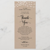 Instelling van de eetplek Dank u wel, Rustic Kraft Programma (Voorkant)