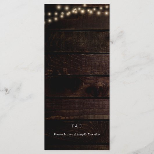 Instelling van de eetplek Dank u wel, Rustic Kraft Programma (Achterkant)