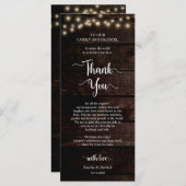 Instelling van de eetplek Dank u wel, Rustic Kraft Programma (Voorkant / Achterkant)