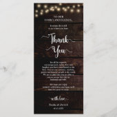 Instelling van de eetplek Dank u wel, Rustic Kraft Programma (Voorkant)