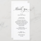 Instellingen voor ontvangstlocatie Hartelijk dank, Programma (Voorkant / Achterkant)