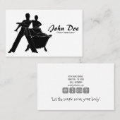 Instructeur Danse Salle de bal Salsa Carte de visi (Devant / Derrière)