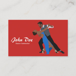 Instructeur de danse Carte de visite latin