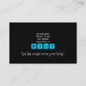 Instructeur de danse Latin B Carte de visite (Dos)