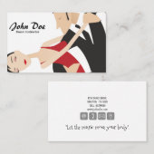 Instructeur de danse Tango Carte de visite (Devant / Derrière)